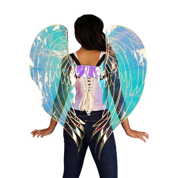 Adult Iridescent Costume Angel Wings