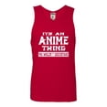 thumbnail image 1 of Adult It's An Anime Thing You Wouldn't Understand Sleeveless Tank Top Cotton T-Shirt, 1 of 1