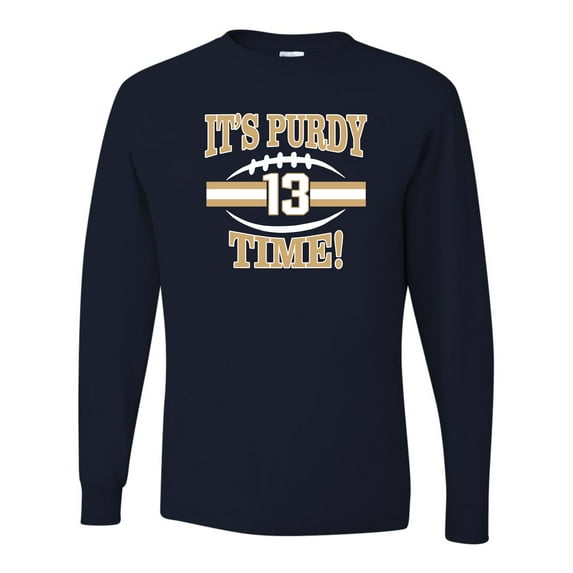 Adult It's Purdy Time! Long Sleeve T-Shirt