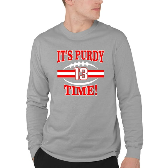 Adult It's Purdy Time! Long Sleeve T-Shirt