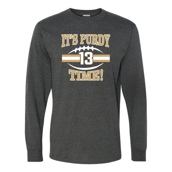 Adult It's Purdy Time! Long Sleeve T-Shirt