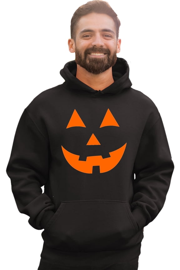 Adult Jack O Lantern Pumpkin Face Halloween Funny Sweatshirt Hoodie