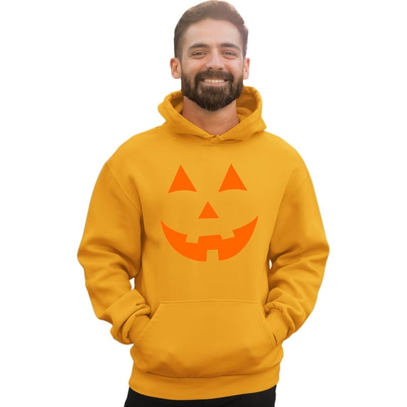 Adult Jack O Lantern Pumpkin Face Halloween Funny Sweatshirt Hoodie