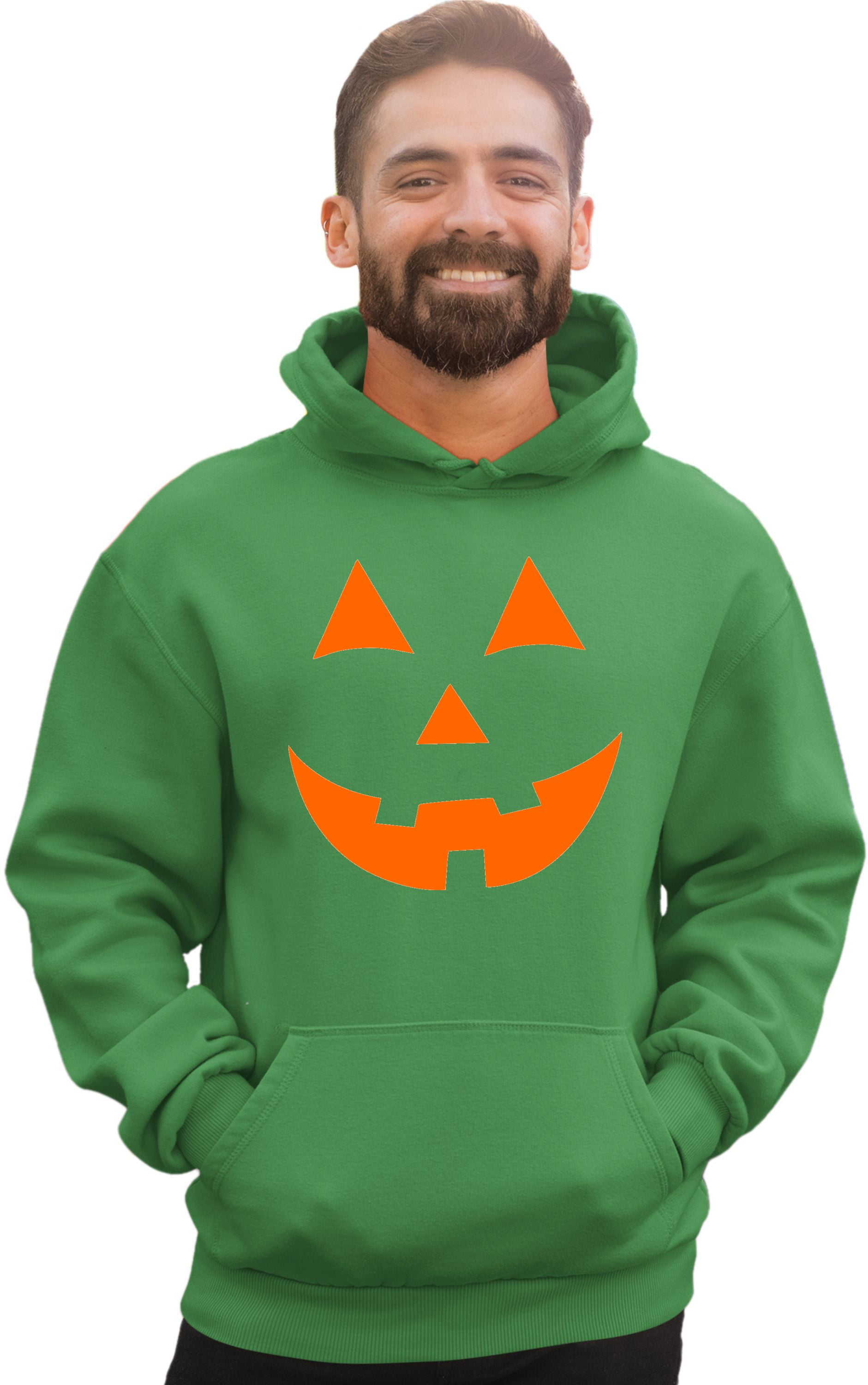 Adult Jack O Lantern Pumpkin Face Halloween Funny Sweatshirt Hoodie