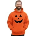 thumbnail image 1 of Adult Jack O Lantern Pumpkin Face Halloween Funny Sweatshirt Hoodie, 1 of 1