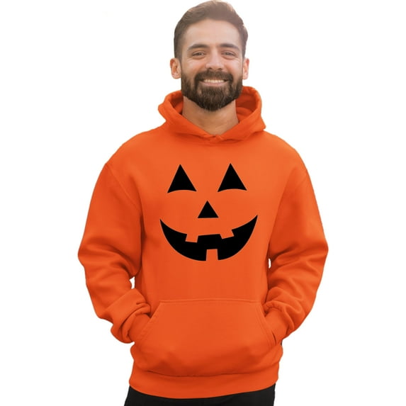 Adult Jack O Lantern Pumpkin Face Halloween Funny Sweatshirt Hoodie