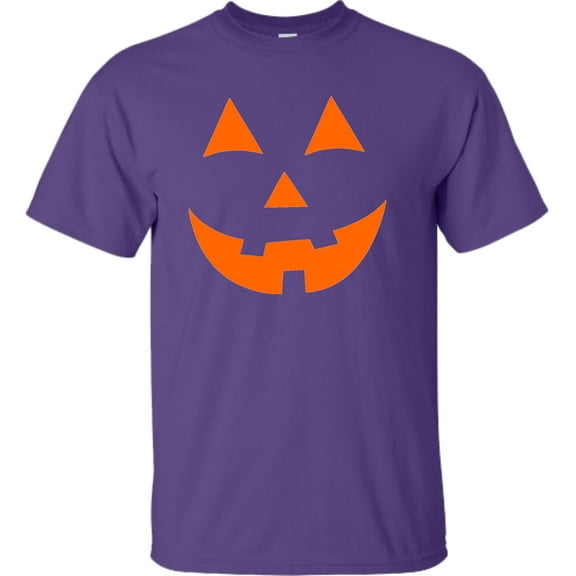Adult Jack O Lantern Pumpkin Face Halloween Funny T-Shirt