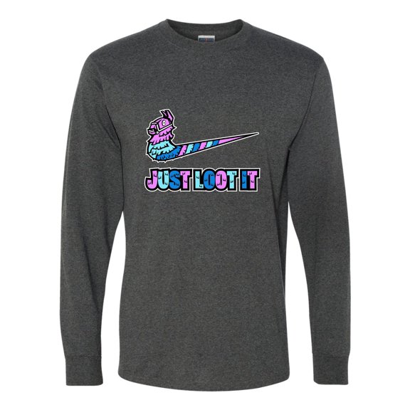Adult Just Loot It Llama Long Sleeve T-Shirt