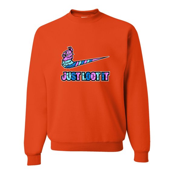 Adult Just Loot It Llama Sweatshirt Crewneck