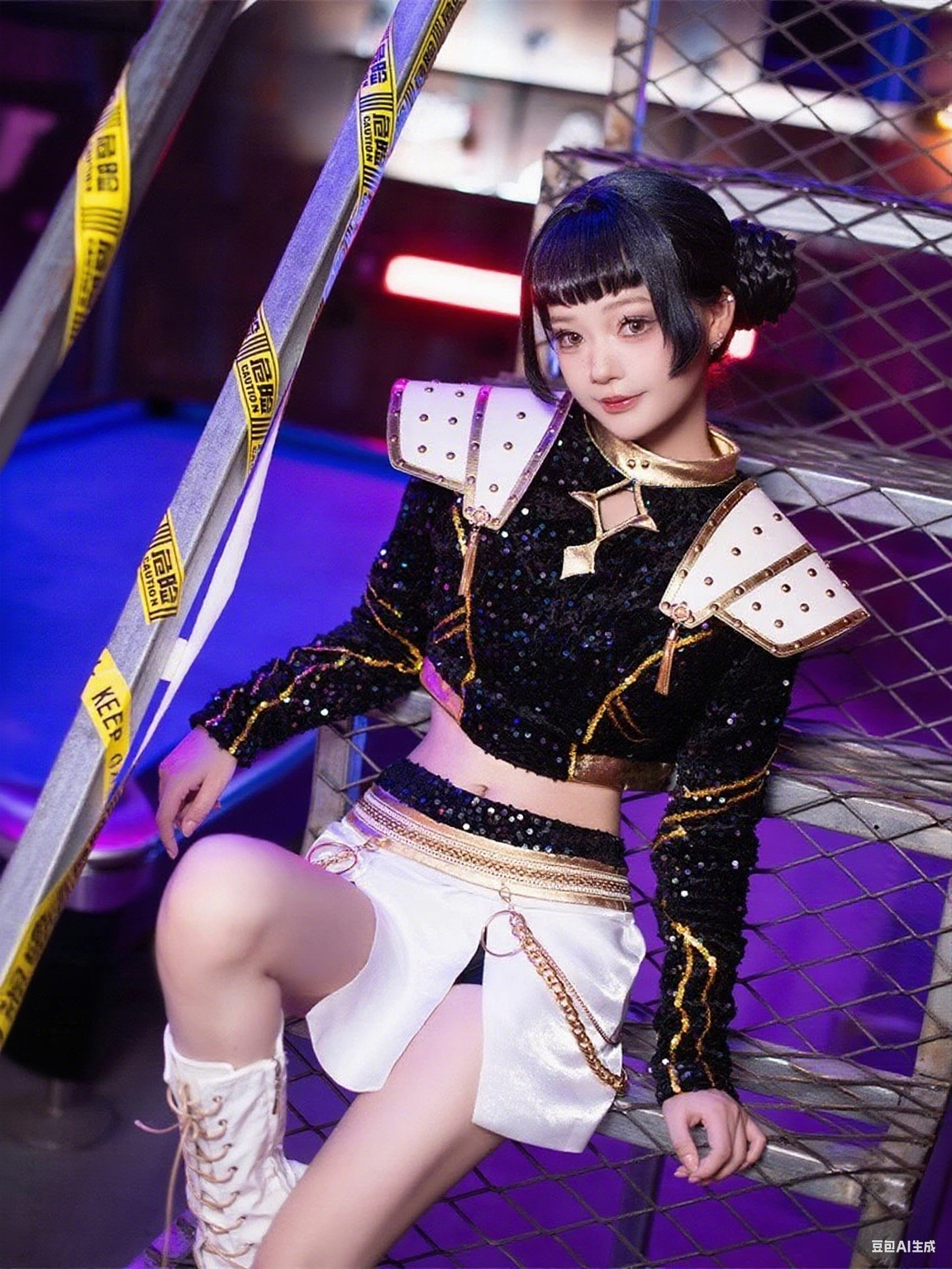 KPop Demon Hunters Costumes Rumi Mira Zoey Black Cosplay Costumes