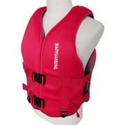 Adult Kayak Life Vest, High Buoyancy Adjustable Safety Jacket for Men & Women, for Watersports & Swimming