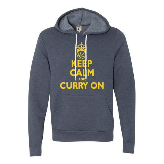 Adult Keep Calm And Curry On Deluxe Super Soft Sweatshirt Hoodie