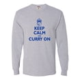 thumbnail image 1 of Adult Keep Calm And Curry On Long Sleeve T-Shirt, 1 of 1