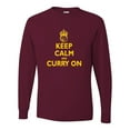 thumbnail image 1 of Adult Keep Calm And Curry On Long Sleeve T-Shirt, 1 of 1