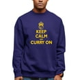 thumbnail image 1 of Adult Keep Calm And Curry On Sweatshirt Crewneck, 1 of 1