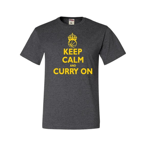 Adult Keep Calm And Curry On T-Shirt