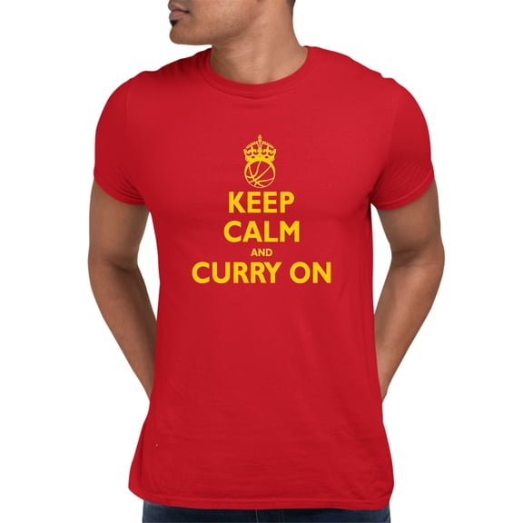 Adult Keep Calm And Curry On T-Shirt