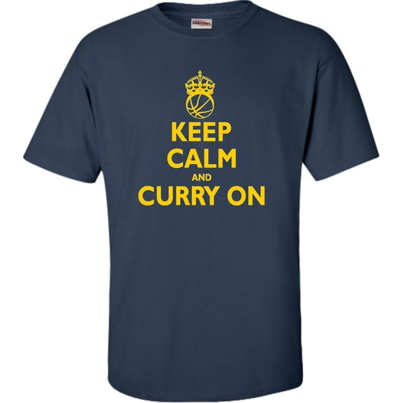 Adult Keep Calm And Curry On T-Shirt