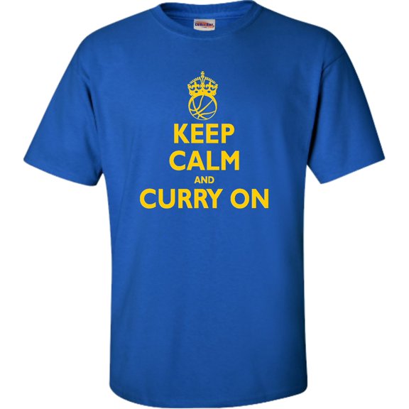 Adult Keep Calm And Curry On T-Shirt