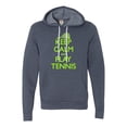 thumbnail image 1 of Adult Keep Calm And Play Tennis Deluxe Super Soft Sweatshirt Hoodie, 1 of 1