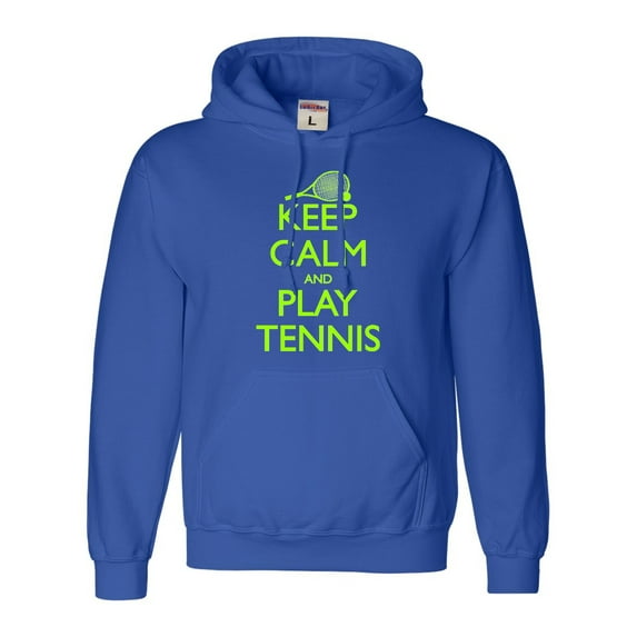 Adult Keep Calm And Play Tennis Sweatshirt Hoodie