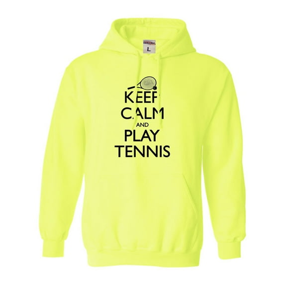 Adult Keep Calm And Play Tennis Sweatshirt Hoodie