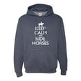 thumbnail image 1 of Adult Keep Calm And Ride Horses Equestrian Horse Lovers Sweatshirt Hoodie, 1 of 1