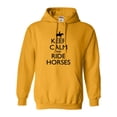 thumbnail image 1 of Adult Keep Calm And Ride Horses Equestrian Horse Lovers Sweatshirt Hoodie, 1 of 1
