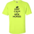 thumbnail image 1 of Adult Keep Calm And Ride Horses Equestrian Horse Lovers T-Shirt, 1 of 1