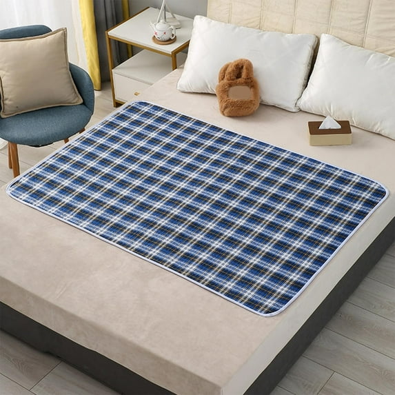 Adult or Kid Diaper Care Pad Waterproof, Washable Extra Large Cotton Nursing Pad for Seniors or Kid, Breathable Reusable Mattress Protector with Non Slip Backing for Bed, Wheelchair and Daily Care