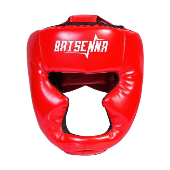 Adult & Kids Boxing Helmet, Polyester PU, High-Density Cushioning, Adjustable Strap, S L