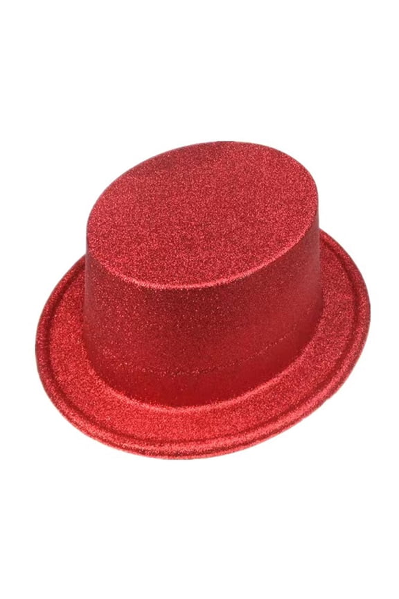 Adult Kids Glitter Powder Cowboy Top Hat Wide Brim Sparkling Fedora Cap Head Cover for Dance Party Carnival Christmas