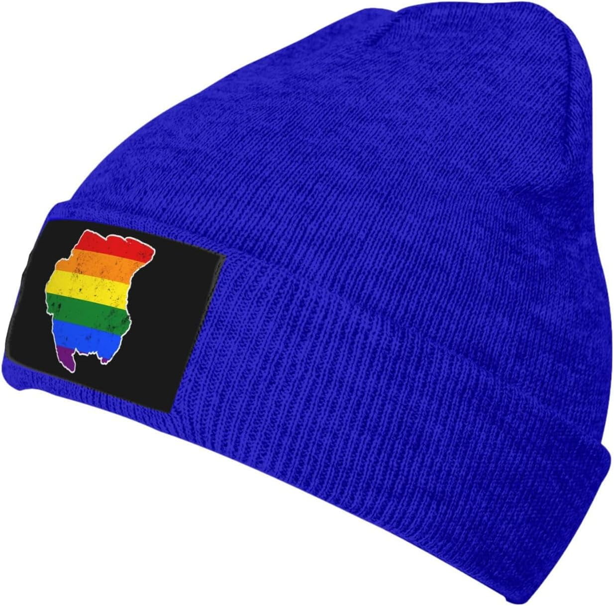 Embroidered City Name Beanie - Cuffed Ribbed Knit Ski Cap (LA, Long Beach, Compton)