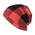 thumbnail image 1 of Adult Knitted Cap 11 X 10.6 In Two-Layer Design Breathable Light Dry And Easy Care Covering All Antiskid Anti-Wrinkle Coral Buffalo Plaid Check Tartan Scotland_2, 1 of 8