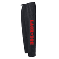 thumbnail image 1 of Adult Lacrosse Black Sweatpants (Red, Adult X-Small), 1 of 1