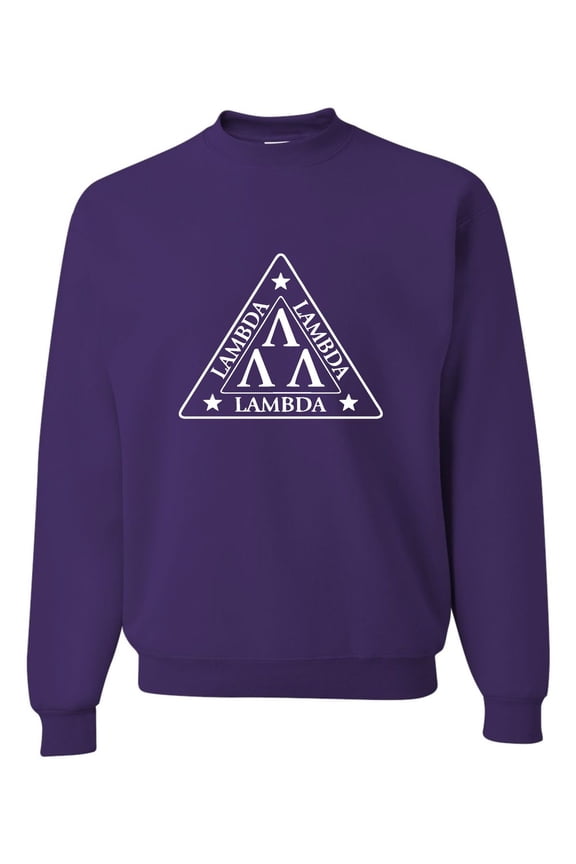 Adult Lambda Lambda Lambda Tri Lambda Funny Sweatshirt Crewneck