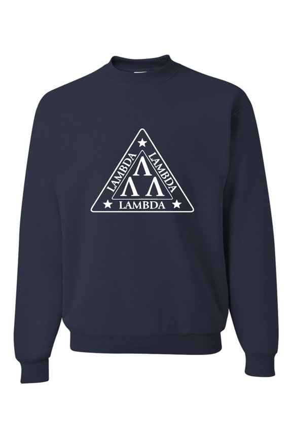 Adult Lambda Lambda Lambda Tri Lambda Funny Sweatshirt Crewneck