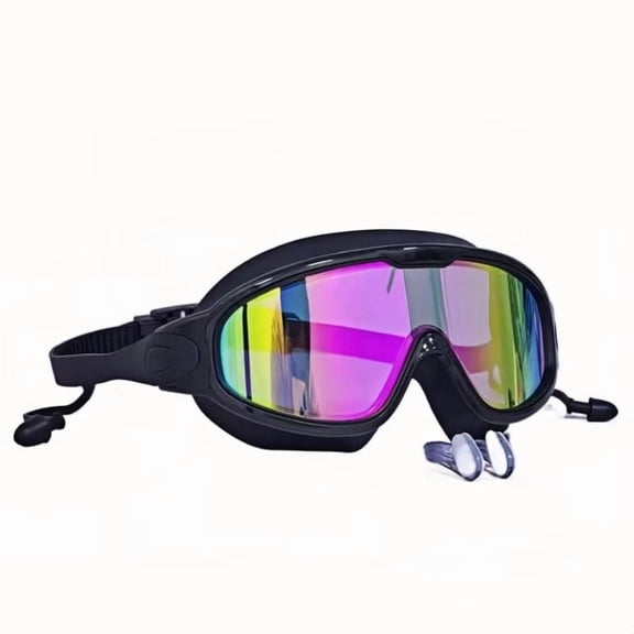 Adult Large Frame Waterproof Anti-Fog Swimming Goggles