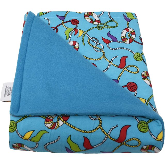 Adult Large Weighted Blanket MADE in AMERICA 20lb Extra Heavy Pressure Starboard Pattern