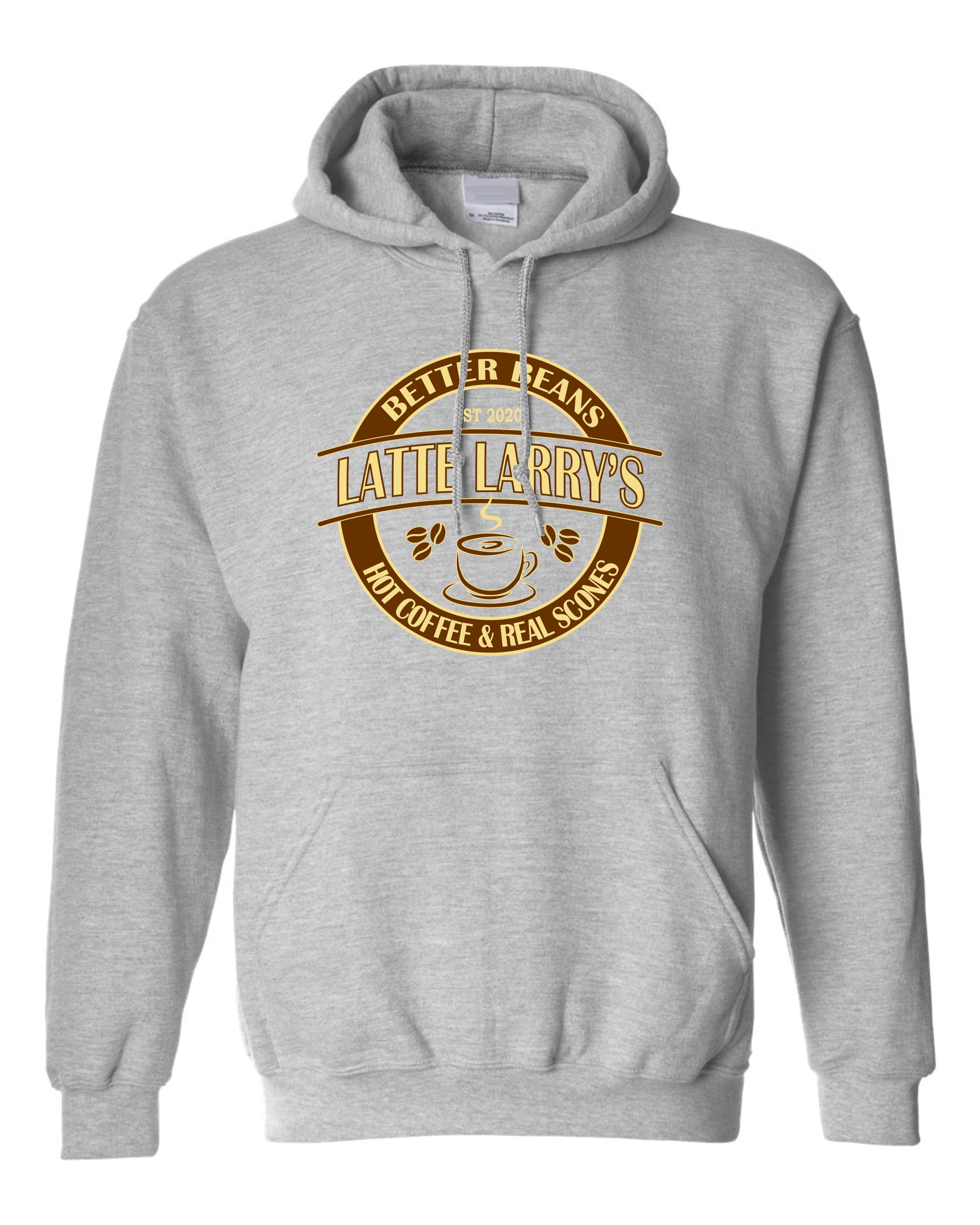 Adult Latte Larry s Better Beans Funny Sweatshirt Hoodie Walmart