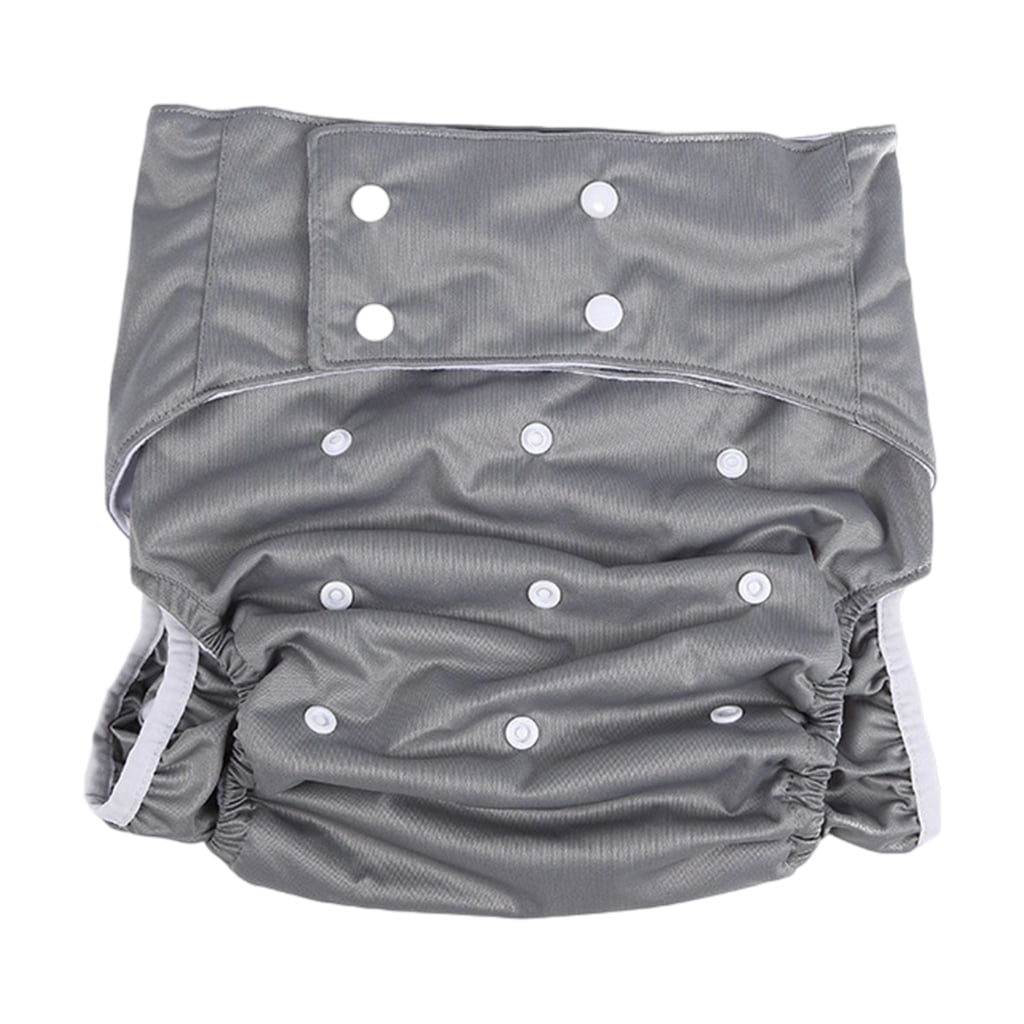 Adult Leakproof Incontinence Underwear Washable Reusable Adult Diaper ...