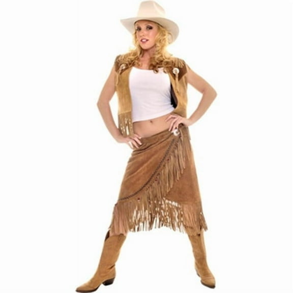 Adult Leather Cowgirl Costume