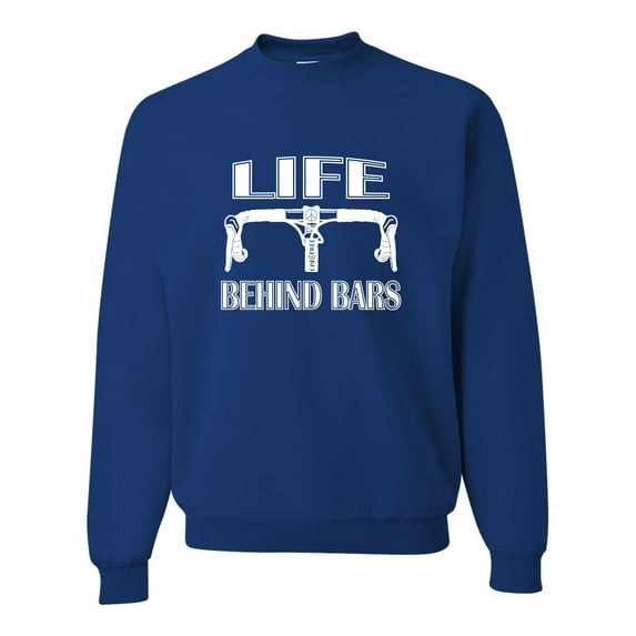 Adult Life Behind Bars Funny Bike Bicycle Funny Sweatshirt Crewneck