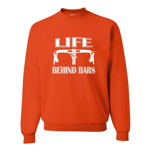 Adult Life Behind Bars Funny Bike Bicycle Funny Sweatshirt Crewneck