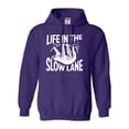 thumbnail image 1 of Adult Life In The Slow Lane Sloth Lovers Sweatshirt Hoodie, 1 of 1