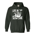 thumbnail image 1 of Adult Life In The Slow Lane Sloth Lovers Sweatshirt Hoodie, 1 of 1
