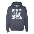 thumbnail image 1 of Adult Life In The Slow Lane Sloth Lovers Sweatshirt Hoodie, 1 of 1