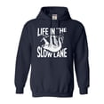 thumbnail image 1 of Adult Life In The Slow Lane Sloth Lovers Sweatshirt Hoodie, 1 of 1