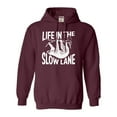 thumbnail image 1 of Adult Life In The Slow Lane Sloth Lovers Sweatshirt Hoodie, 1 of 1