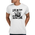 thumbnail image 1 of Adult Life In The Slow Lane Sloth Lovers T-Shirt, 1 of 1